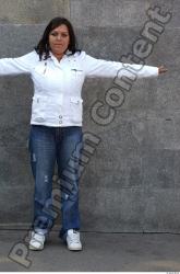 Whole Body Head Man Woman T poses Casual Slim Overweight Street photo references